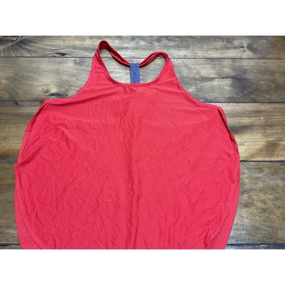 Fabletics Cashel Tank Top Mesh Logo Racerback Red Size Large NWT - Picture 3 of 10